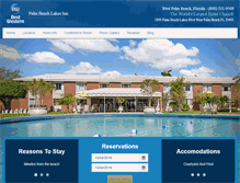 Tablet Screenshot of bestwesternwestpalm.com